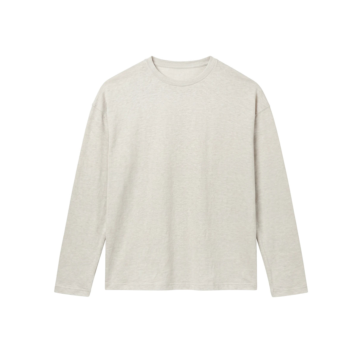 BUTTBILL Minimalist Hemp 55% Breathable Oversized Long-Sleeve Tee