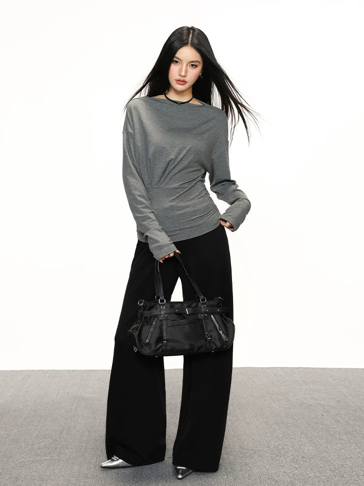 Cherry Melody Waist Thin Senior Feeling Base Long Sleeve
