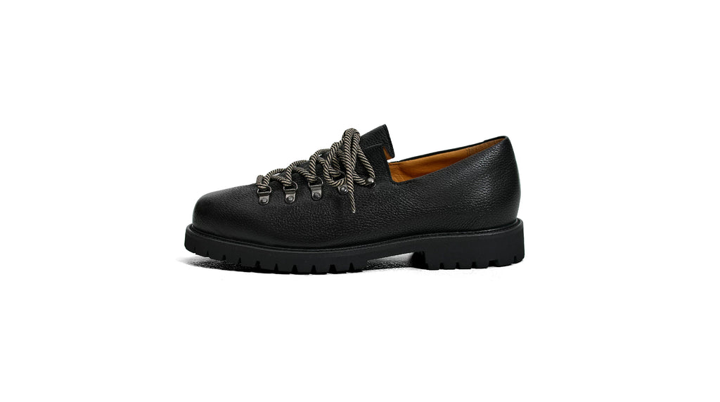 TERRAKOO Suede Lace-Up Round-Toe Derby