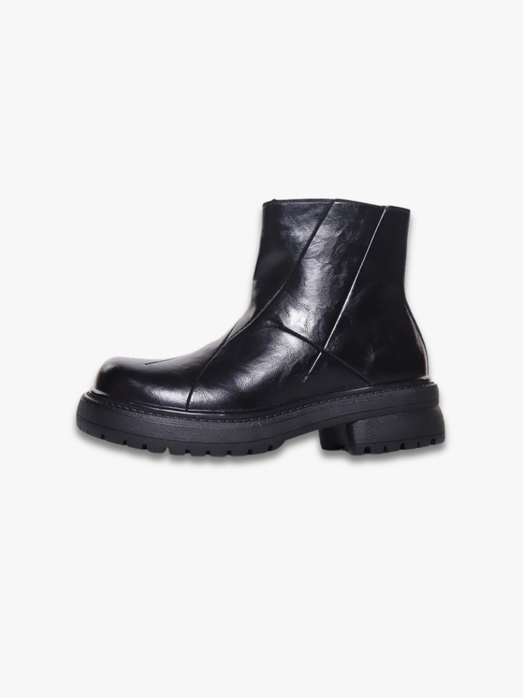 SHENLV STUDIO Height-increasing Thick-soled Upturned Martin Boots Leather Shoes