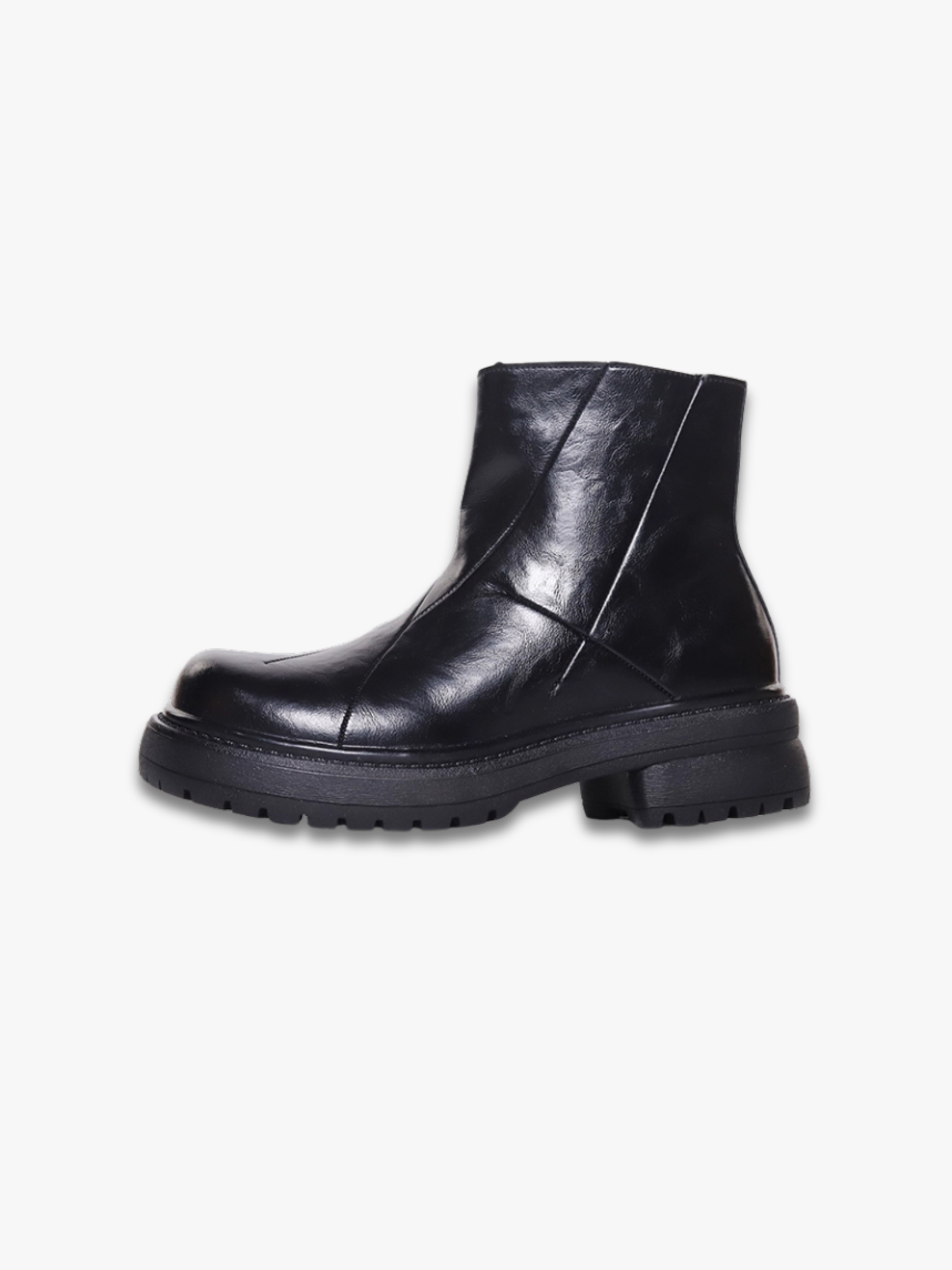 SHENLV STUDIO Height-increasing Thick-soled Upturned Martin Boots Leather Shoes