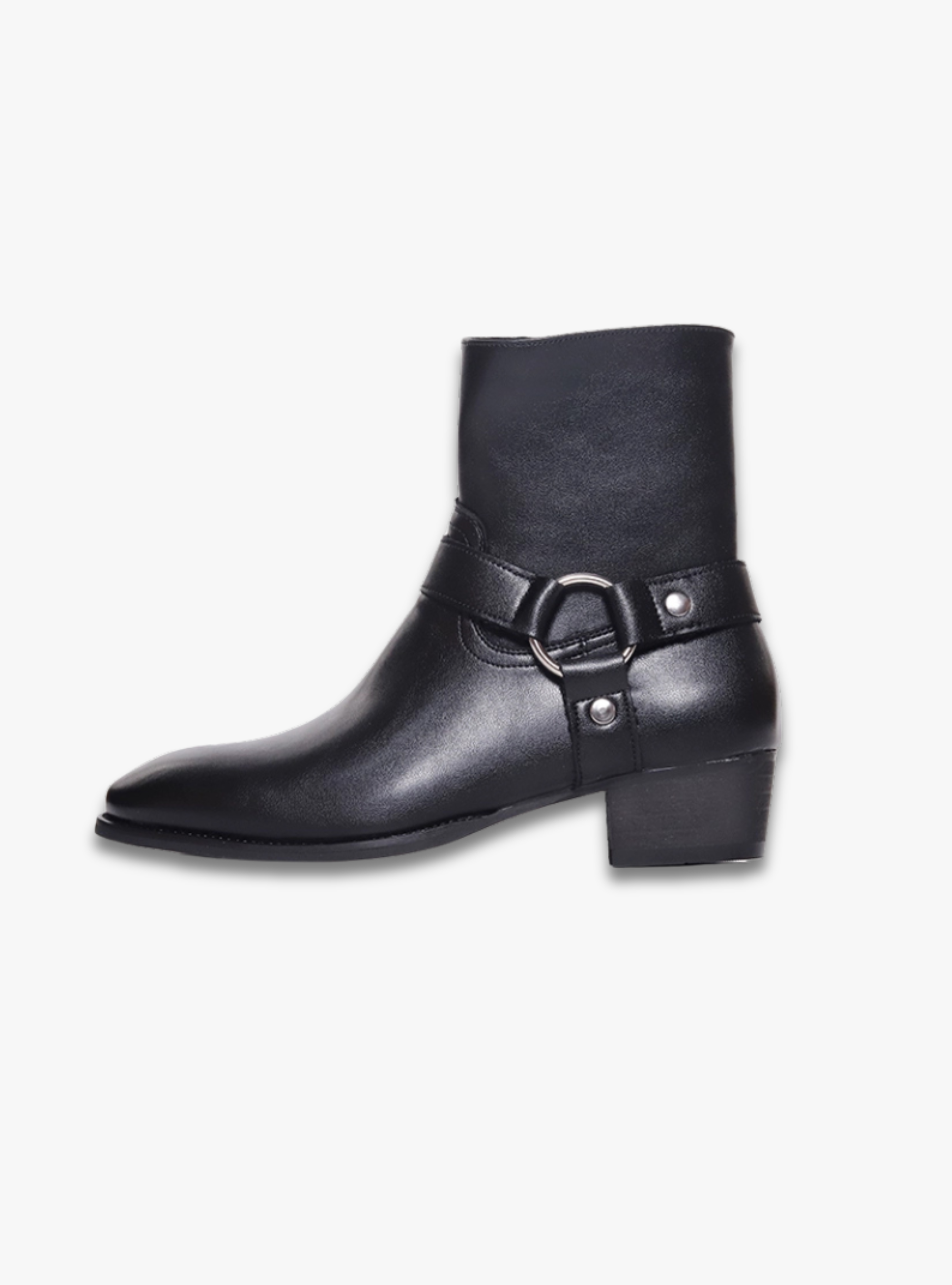 SHENLV STUDIO Pointed Chelsea Personality High Street Martin Boots