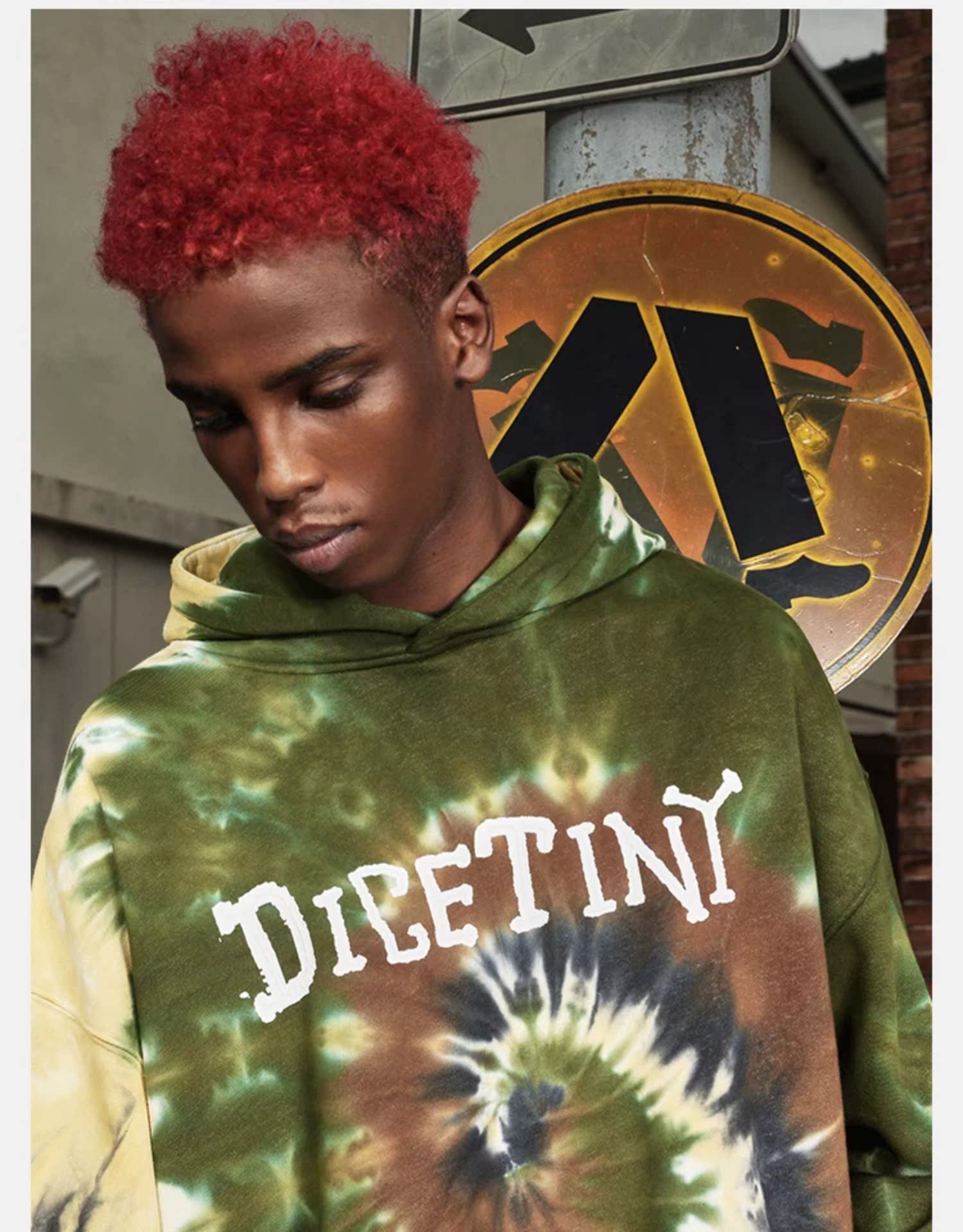 DICETINY tie-dye swirl Hoodie
