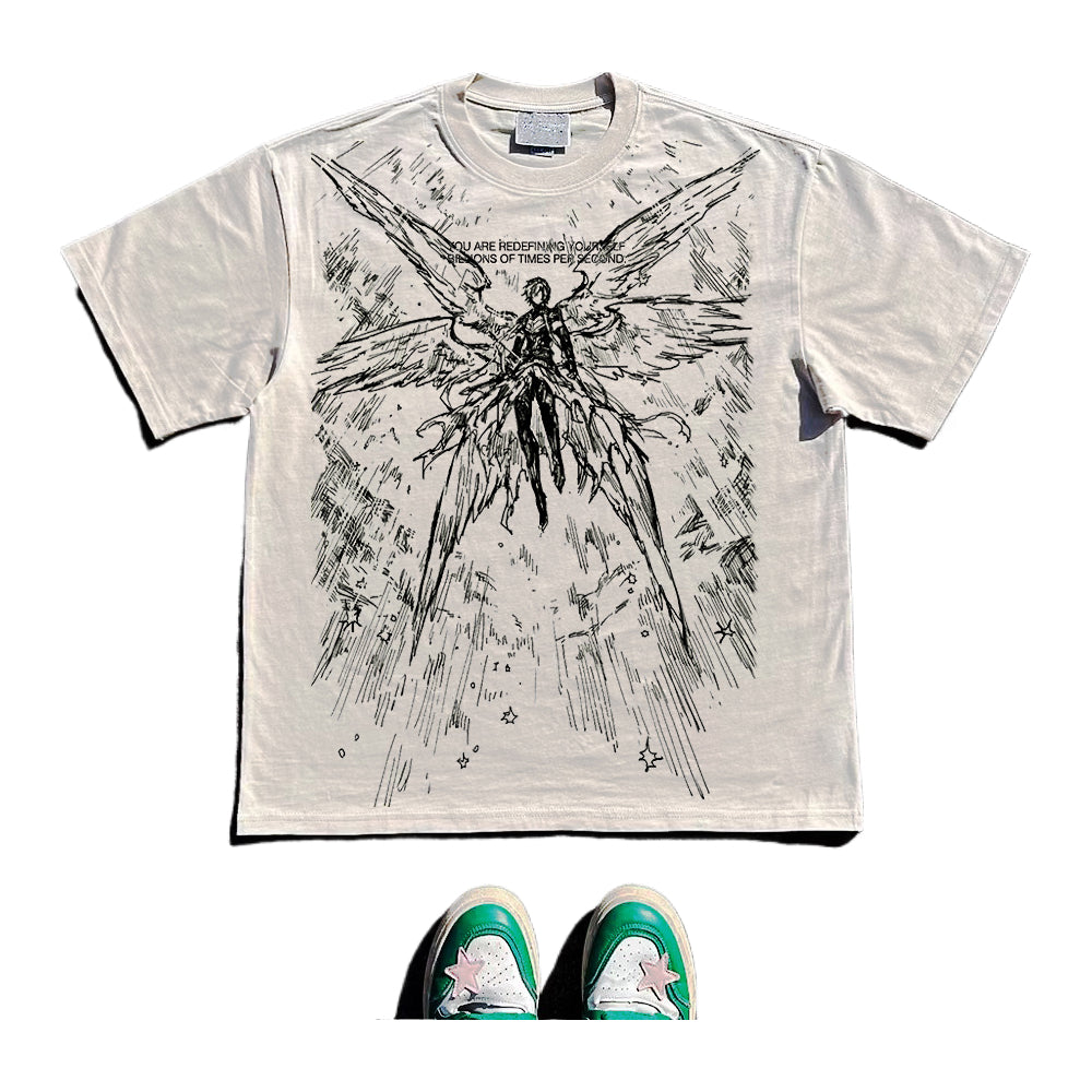 Wang Youbing Studio! WINGS 260g 100% Cotton Tee