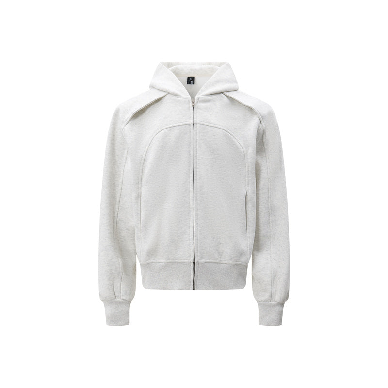 BTSG Deconstructed Cropped Fit Zipper Jacket