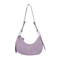 CryingCenter Leopard Velvet Multicolor Crossbody Shoulder Bag with logo pendant