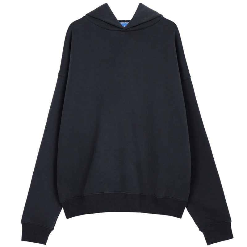 #OVDY Unisex tide thick drop shoulder casual loose solid color hoodie