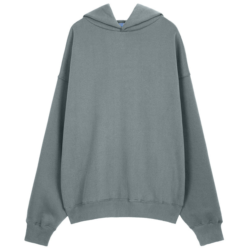 #OVDY Unisex tide thick drop shoulder casual loose solid color hoodie