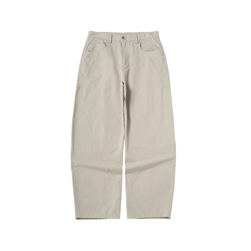 INFLATION Men's Wear Dsut dyed scimitar cotton loose retro casual Pants