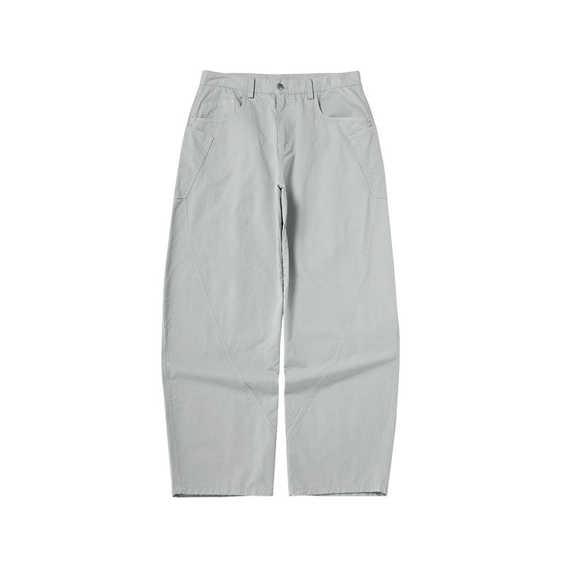INFLATION Men's Wear Dsut dyed scimitar cotton loose retro casual Pants