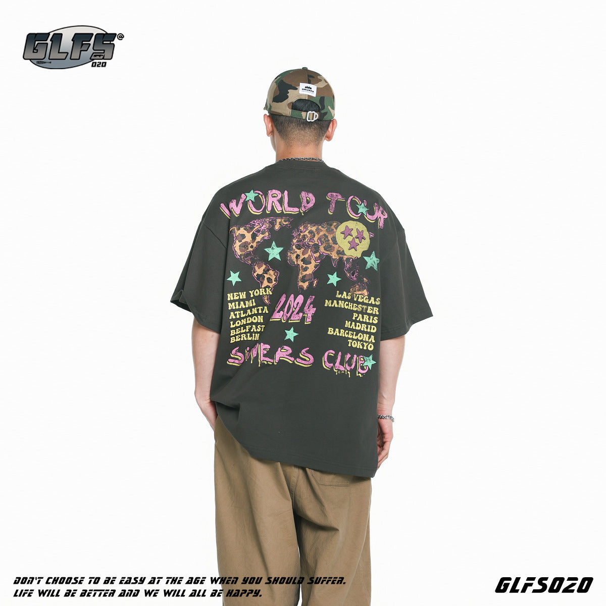 GLFS Skull Fried Street Premium Retro T-Shirt