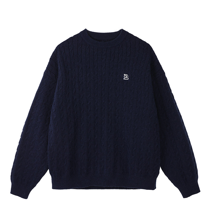 MATCHA STORY Twist Loose Sweater