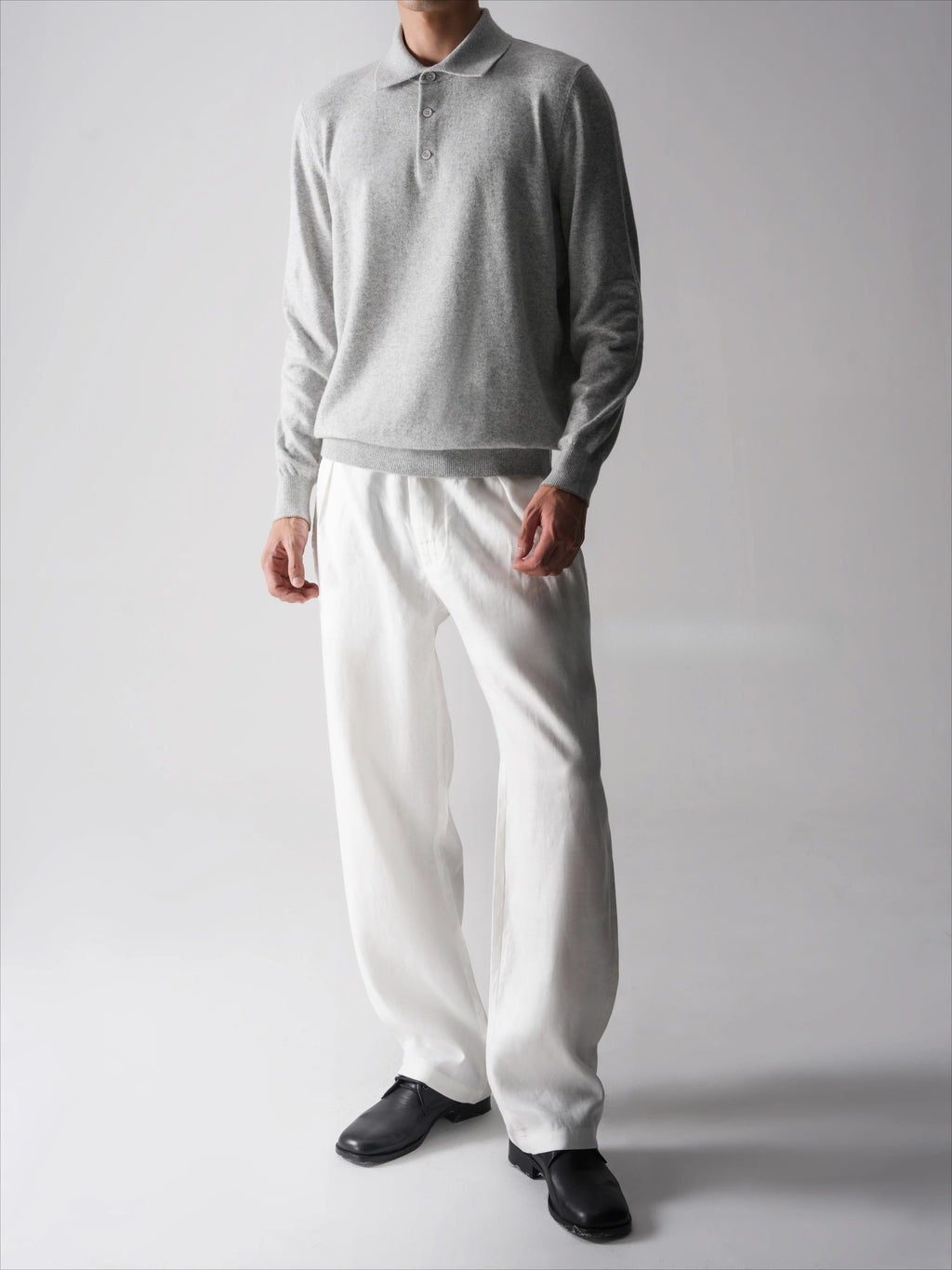 SEE ALSO Super Worsted Wool Elbow Leather Long-sleeved Sweater