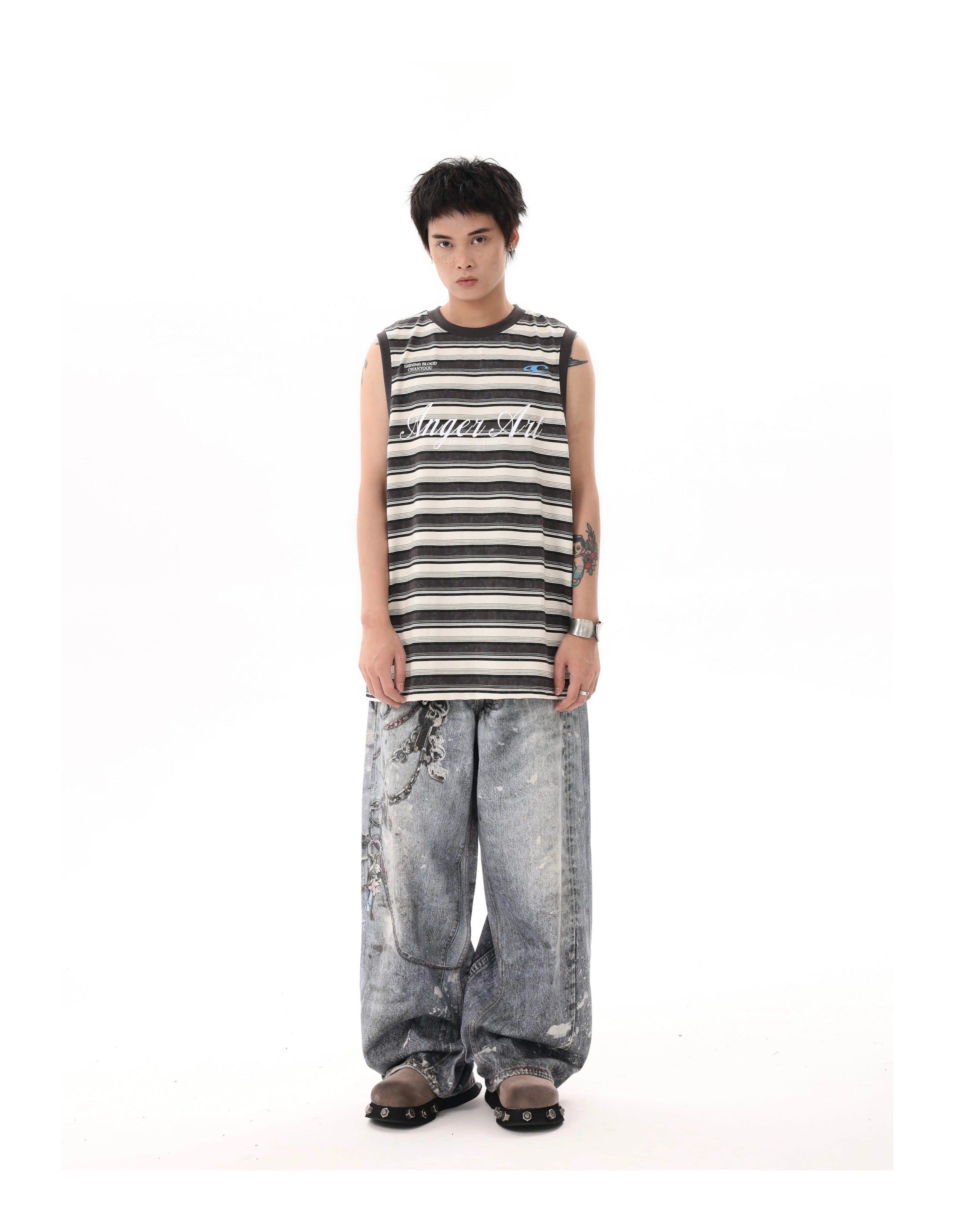 BTSG 3D lock chain pendant Jeans