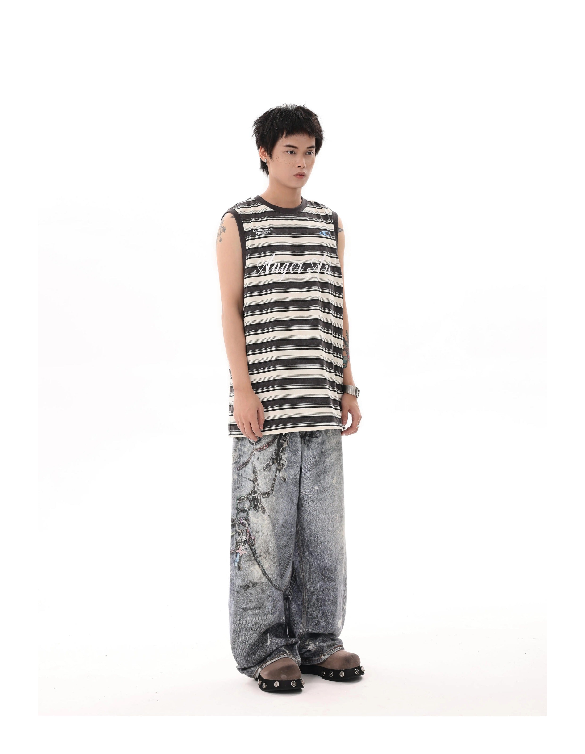 BTSG 3D lock chain pendant Jeans