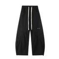 BTSG Vintage Fleece Pleated Silhouette wide-leg scimitar pants