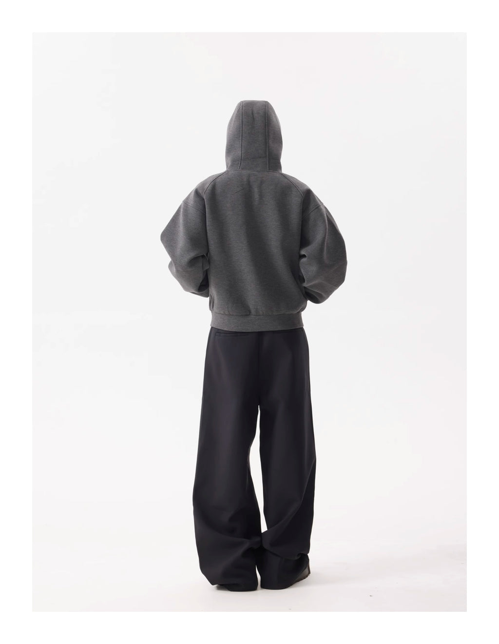 BTSG high-end multi-button wide-leg trousers