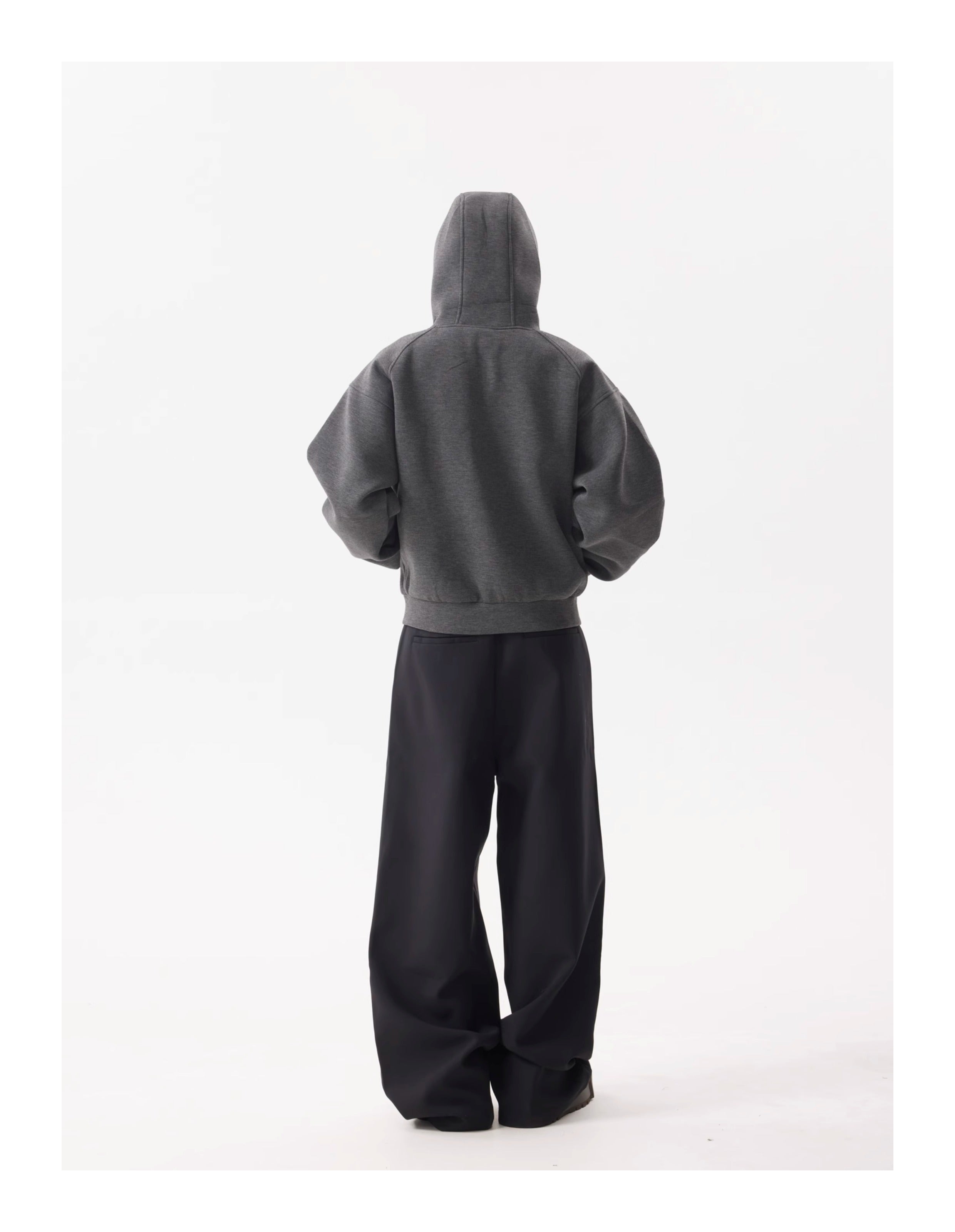 BTSG high-end multi-button wide-leg trousers