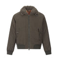 BTSG Boxy Deconstructed fleece collar jacket