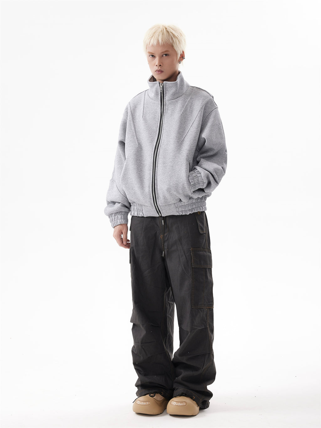 BTSG Vintage Washed Distressed Cargo Pants