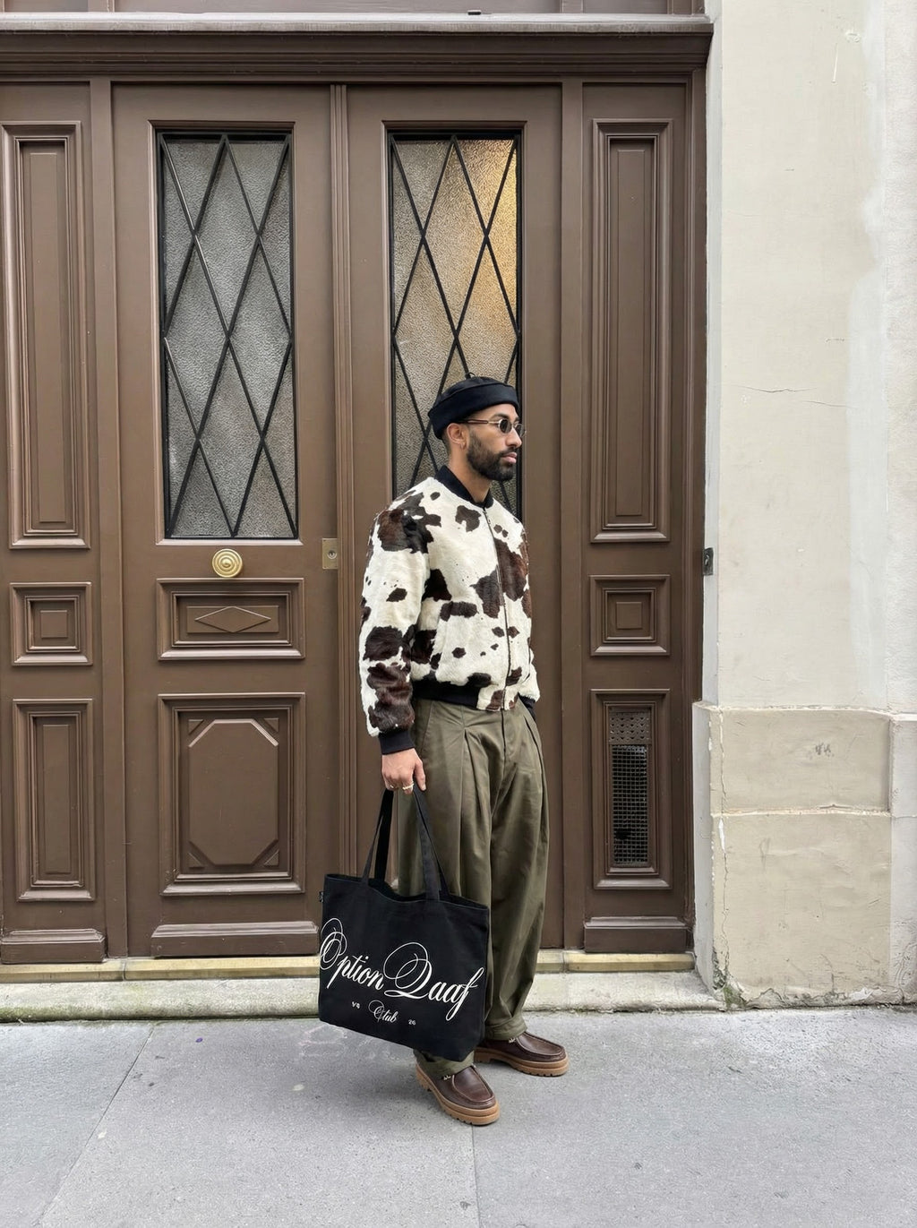 OPTIONQAAF SS/26 Club Limited Black Tote Bag