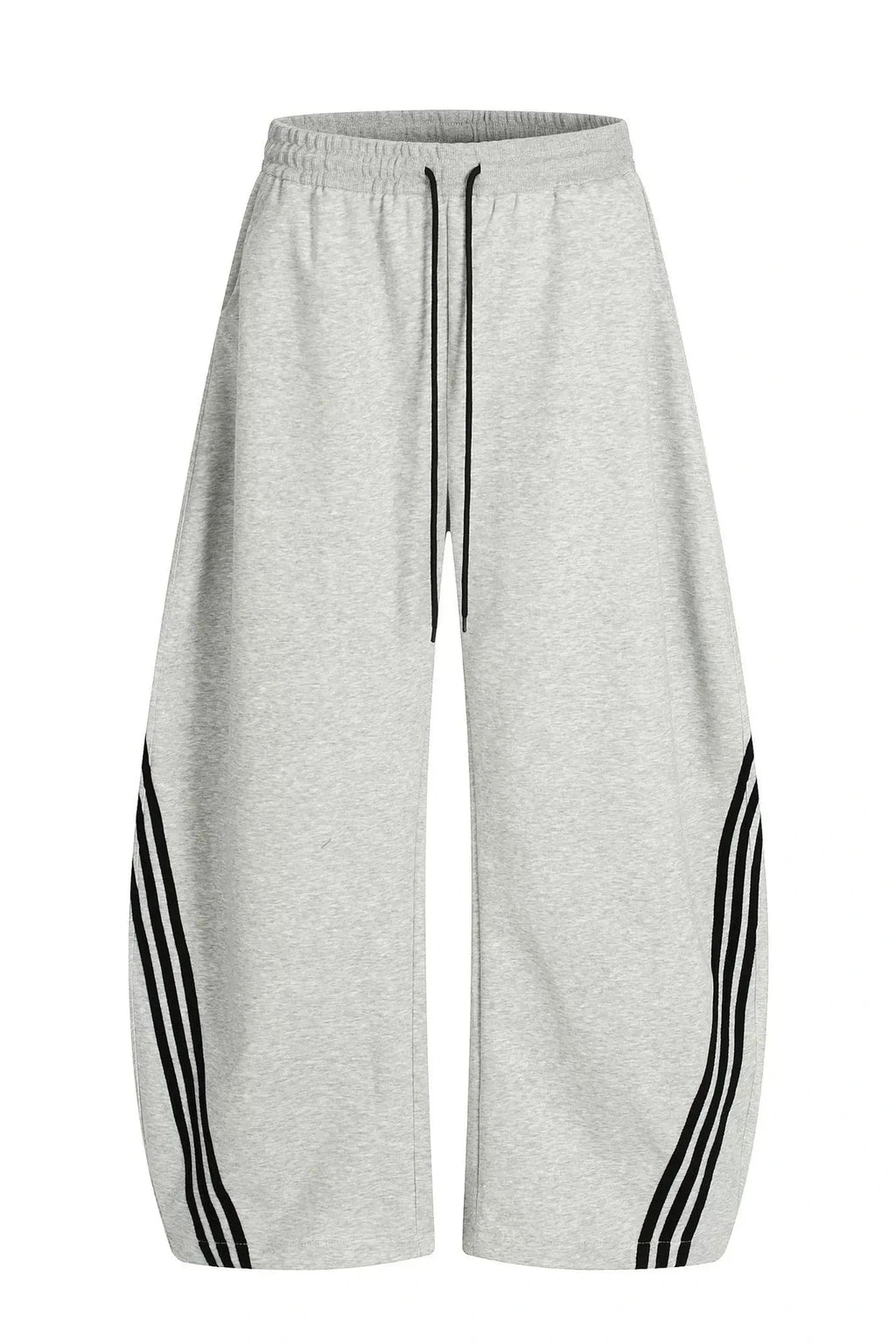 11KN x BTSG three-bar striped draped scimitar sweatpants